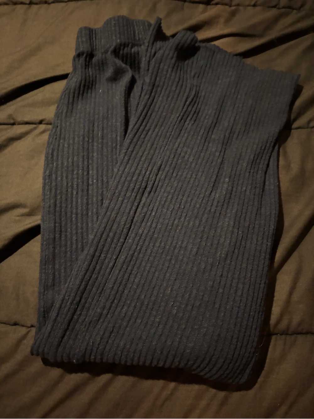 Classic Ribbed Knit Leg Warmers - Black